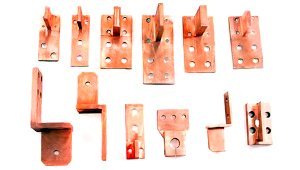 Koperen gesmede elektrische connector